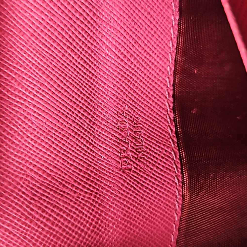 Prada Pink Leather Crossbody Bag Purse Chain Strap - Picture 8 of 17